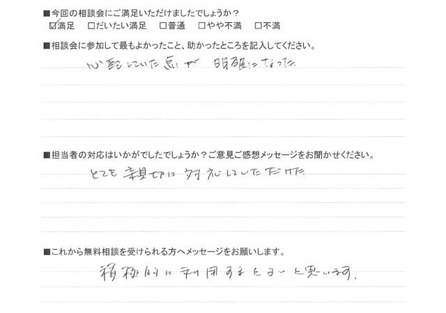 心配していた点が明確になった
